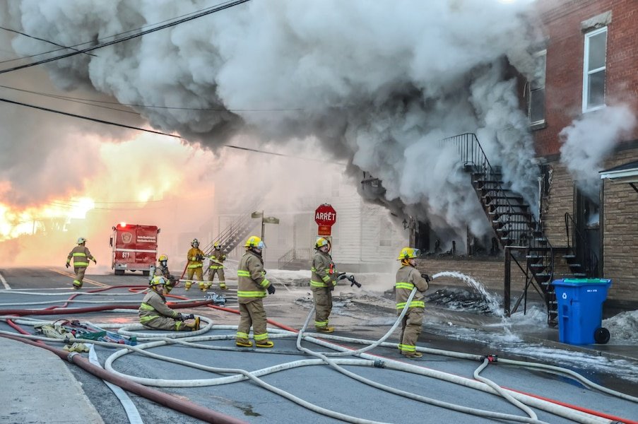 incendie mal géré